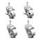 Service Caster 3 Inch Semi Steel Wheel Swivel 10mm Threaded Stem Caster Brake SCC, 2PK SCC-TS20S314-SSS-M1015-2-TLB-2 - alternate 1